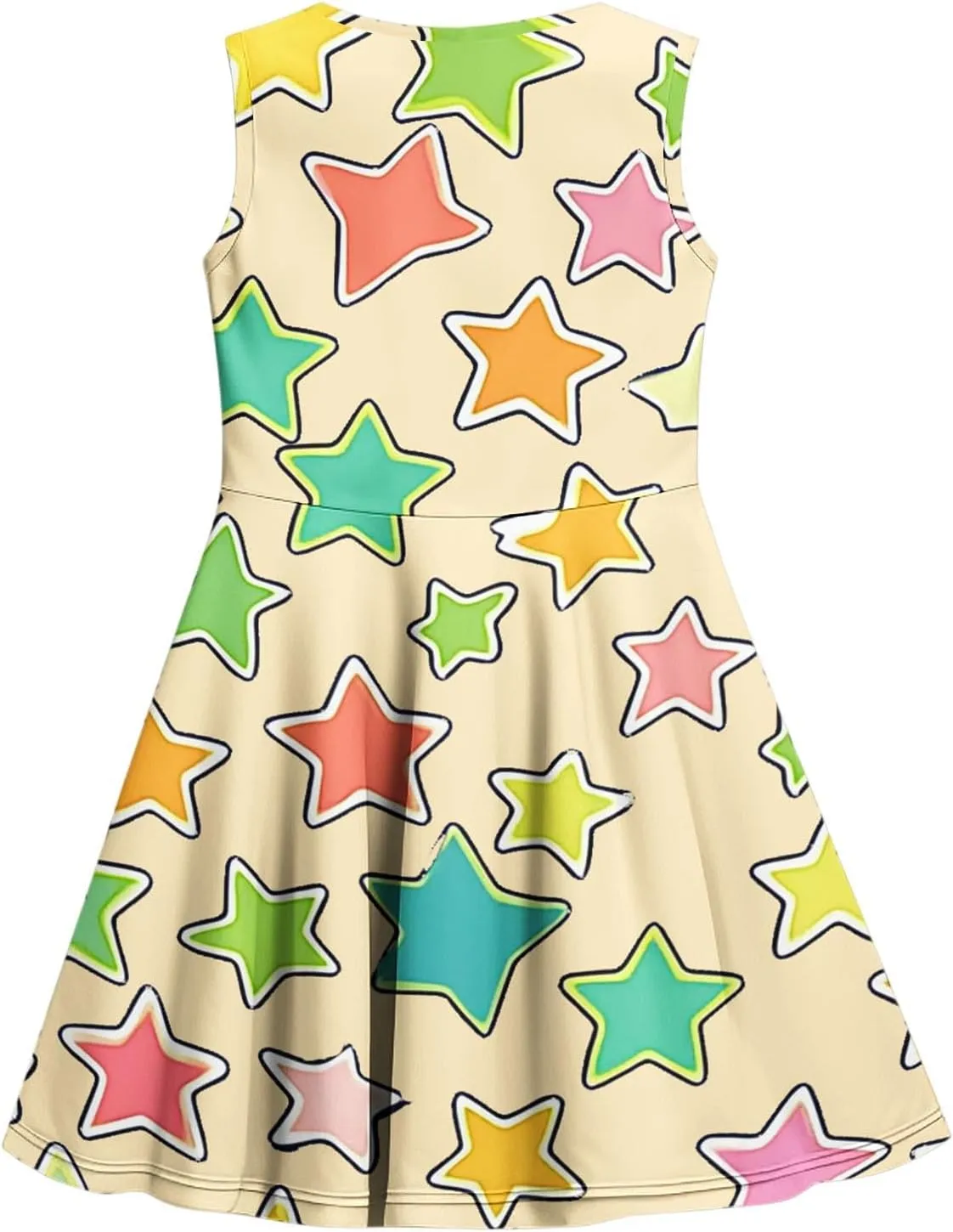 2025 Spring Dresses for Girls Summer Casual Sleeveless Sundresses Fashion Flowy A-Line Party Dress Comfy Swing Dress