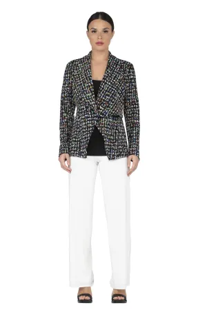 3.5" Yoke Straight High Elastic Waist Lined Long Pant