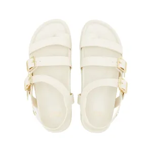 Agustina Flat Sandals Ivory