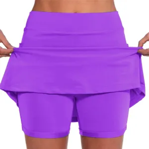 aihihe Pleated Skirts for Women Plus Size Pink Womens Shorts Casual Long Length Tennis Dress with Pockets Plus Size
