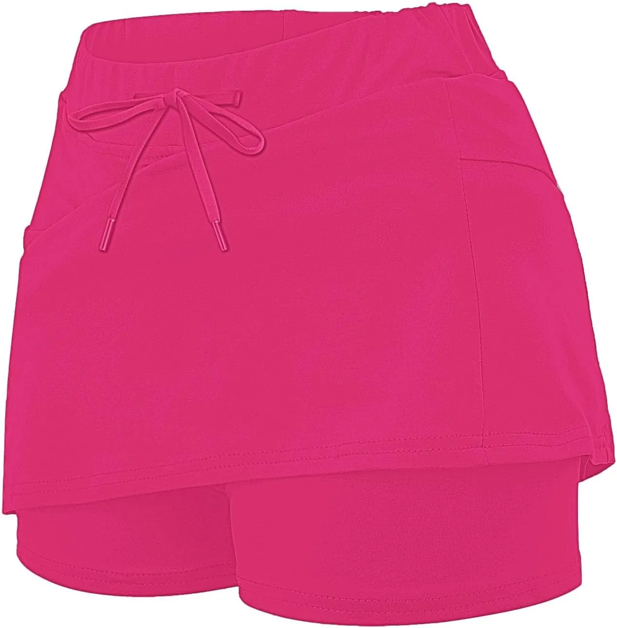 AMDBEL Womens Skorts with Pockets Tummy Control,Athletic Skorts for Women Tummy Control Stretchy High Waist Skorts Shorts