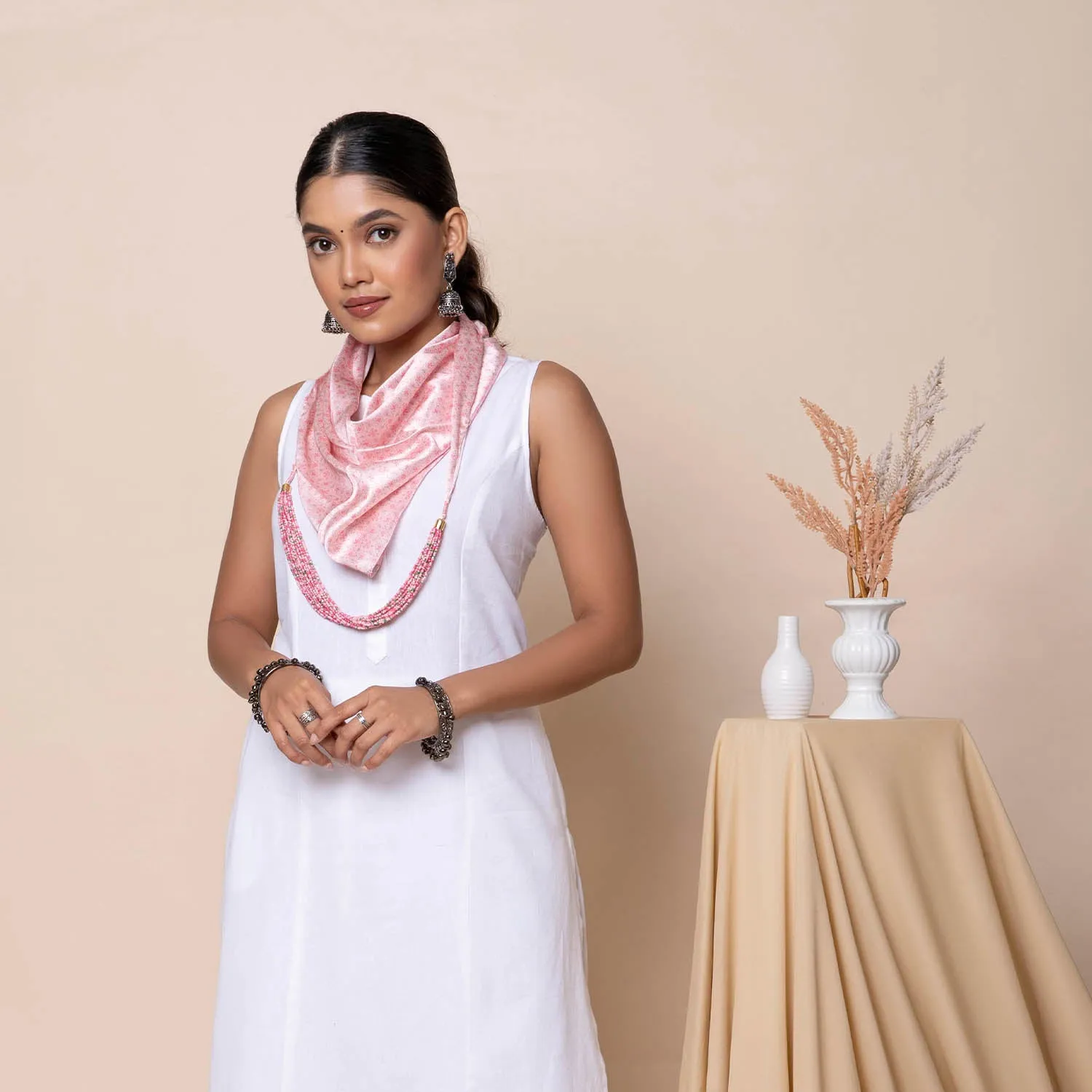 Amer Meenakari Necklace Scarf