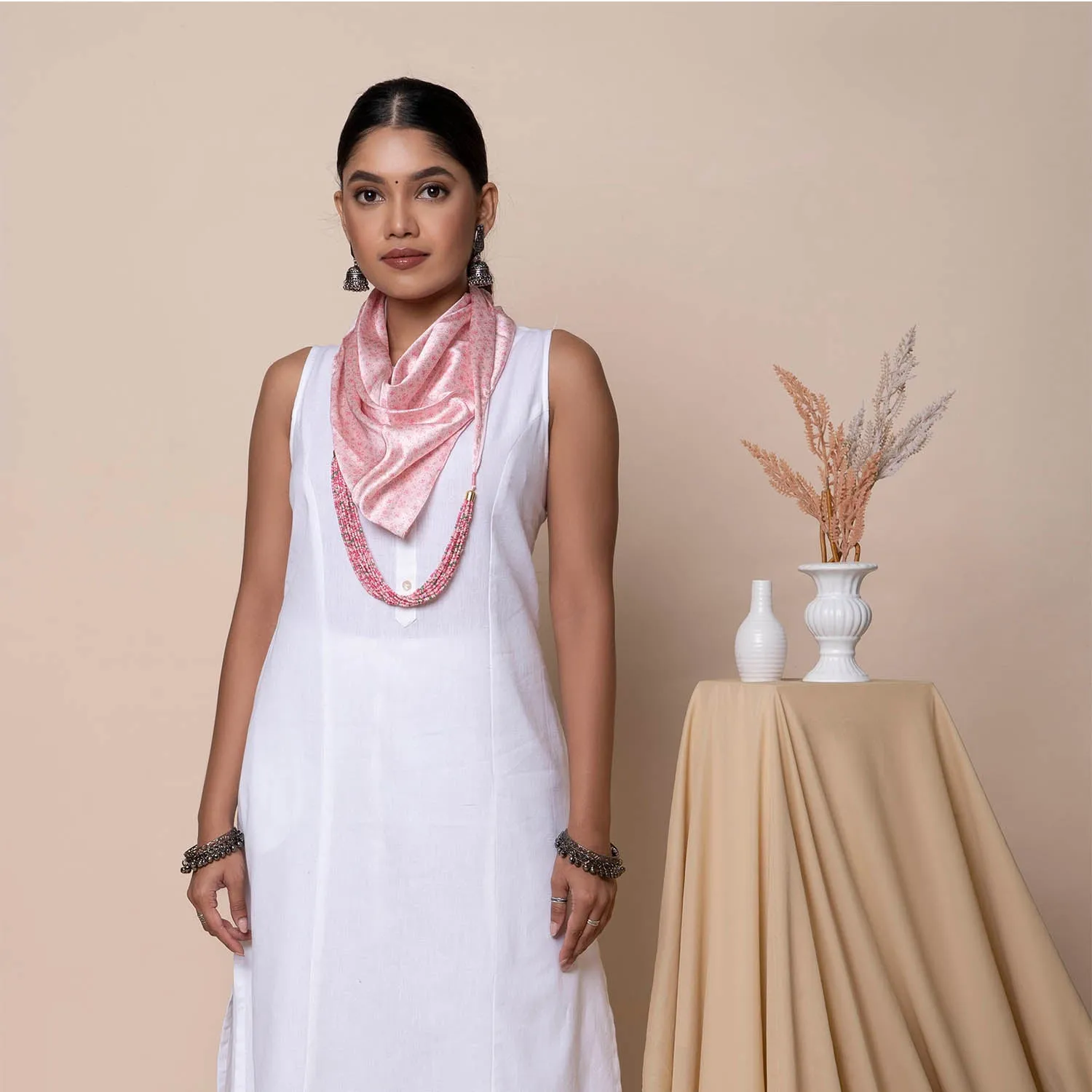 Amer Meenakari Necklace Scarf