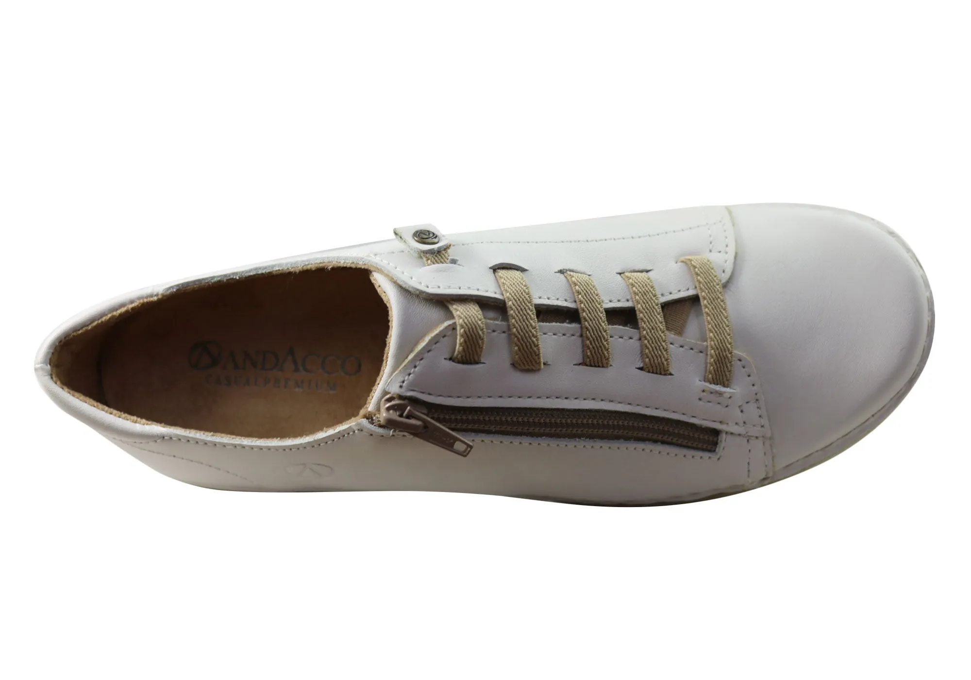 Andacco Breeza Womens Comfortable Leather Casual Shoes Made In Brazil