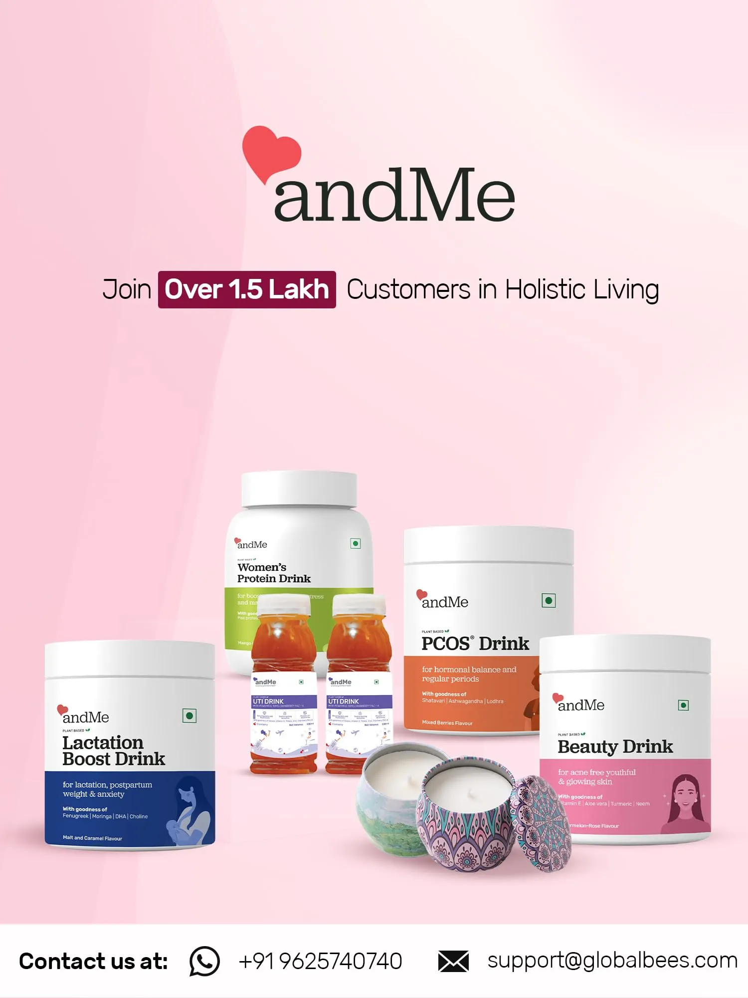 Andme Scented Candle | Fragrance Candles for Home |Aroma Candles for Home Decor