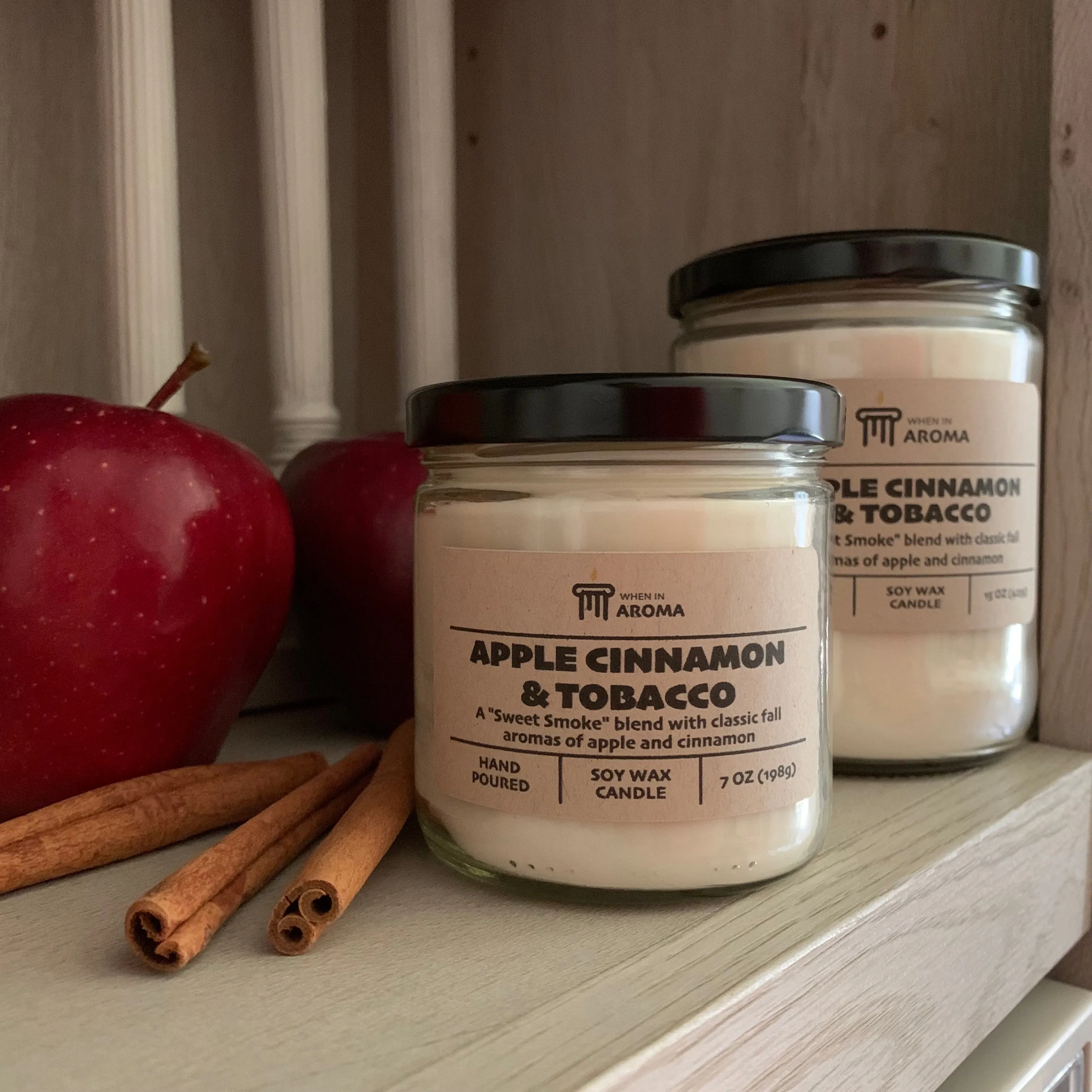 Apple Cinnamon & Tobacco Soy Candle