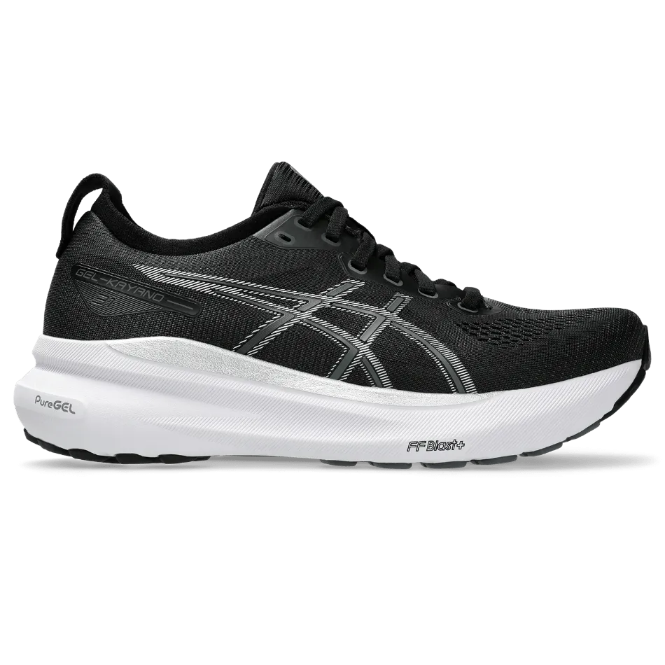 Asics Gel Kayano 31 Women's Running Shoes Black/Pure Silver AW24