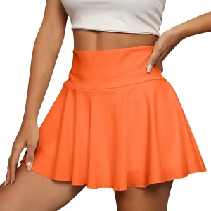 Athletic Skorts for Women with Pockets Pleated Tennis Golf Skirt Tummy Control Yoga High Waisted Skirt with Shorts