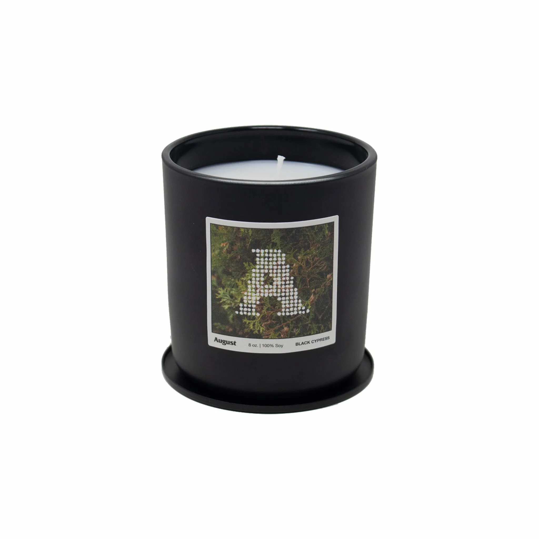 August "Black Cypress & Cassis” Candle