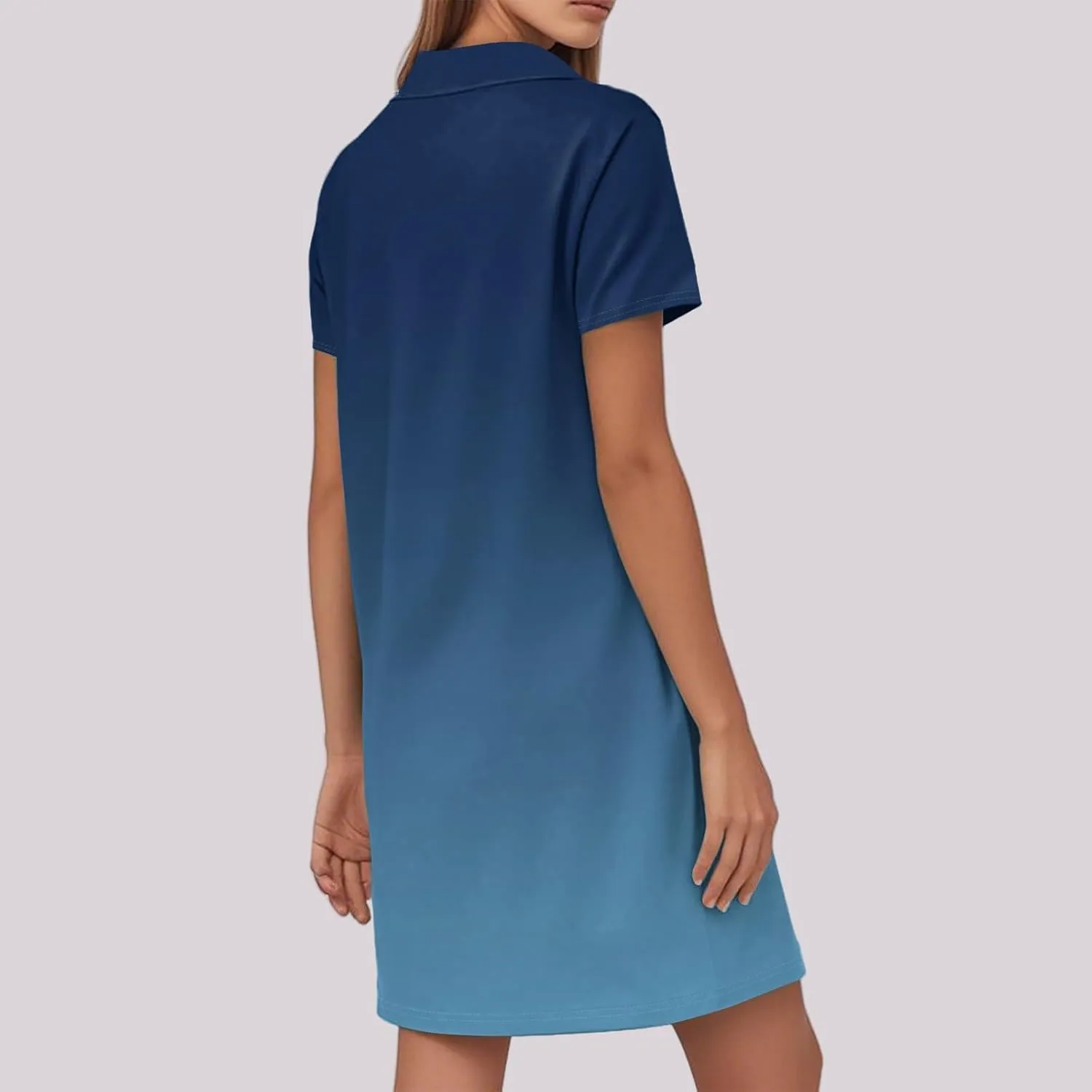 Beach Vacation Clothes for Women Womens Summer Dresses Trendy 2025 V-Neck Short Sleeve Sundress Novelty Dress