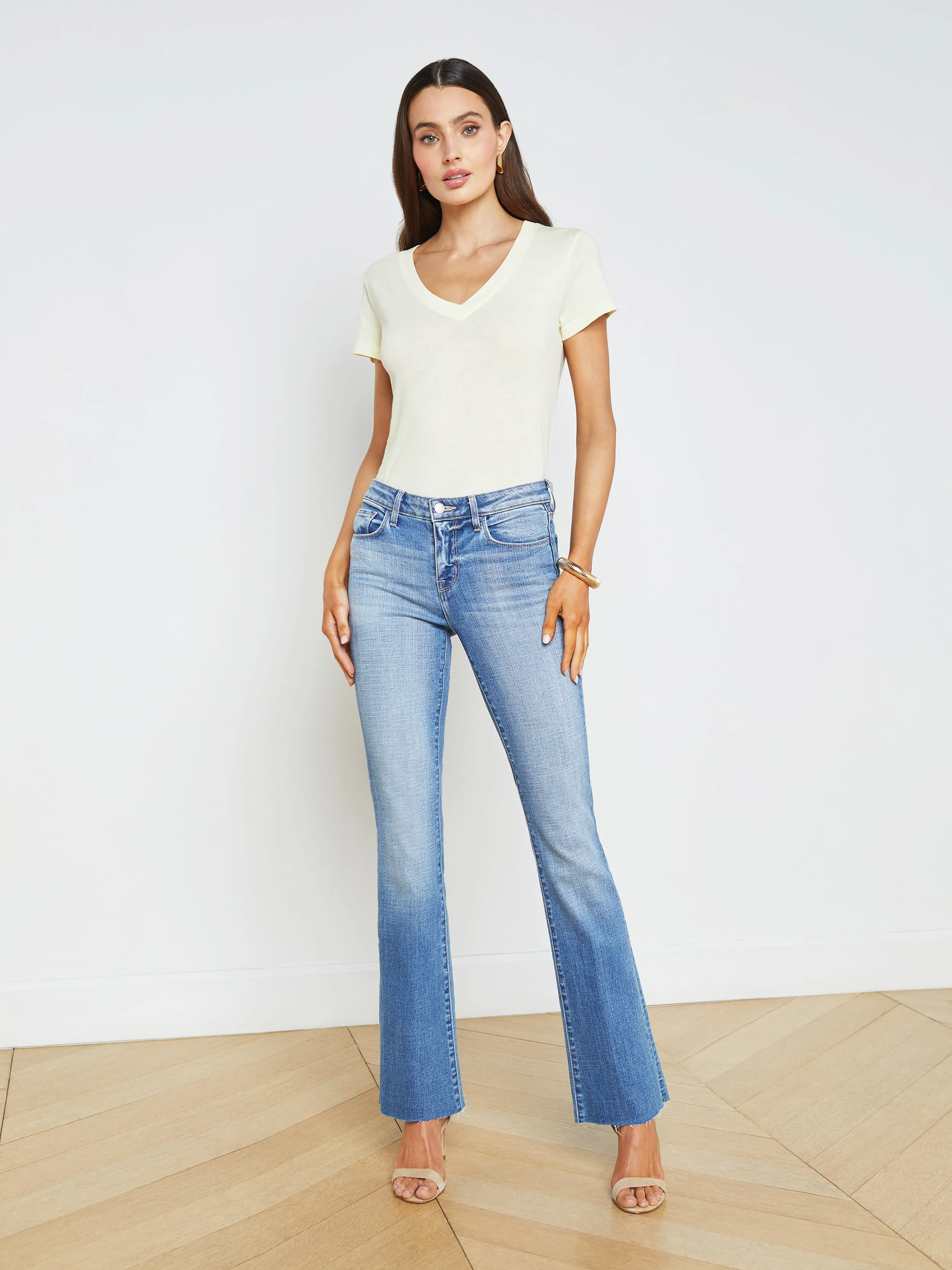 Becca Cotton V-Neck Tee