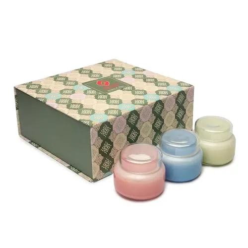 BESTERBUY Scented Candles | Matt Finish Jars | Long Lasting Burning Time Up to 20 Hours | Best Fragrance Candles for Gift | Rose Sandlwood   Lavender Pine   Amber Lotus Lily (Pack of 3)