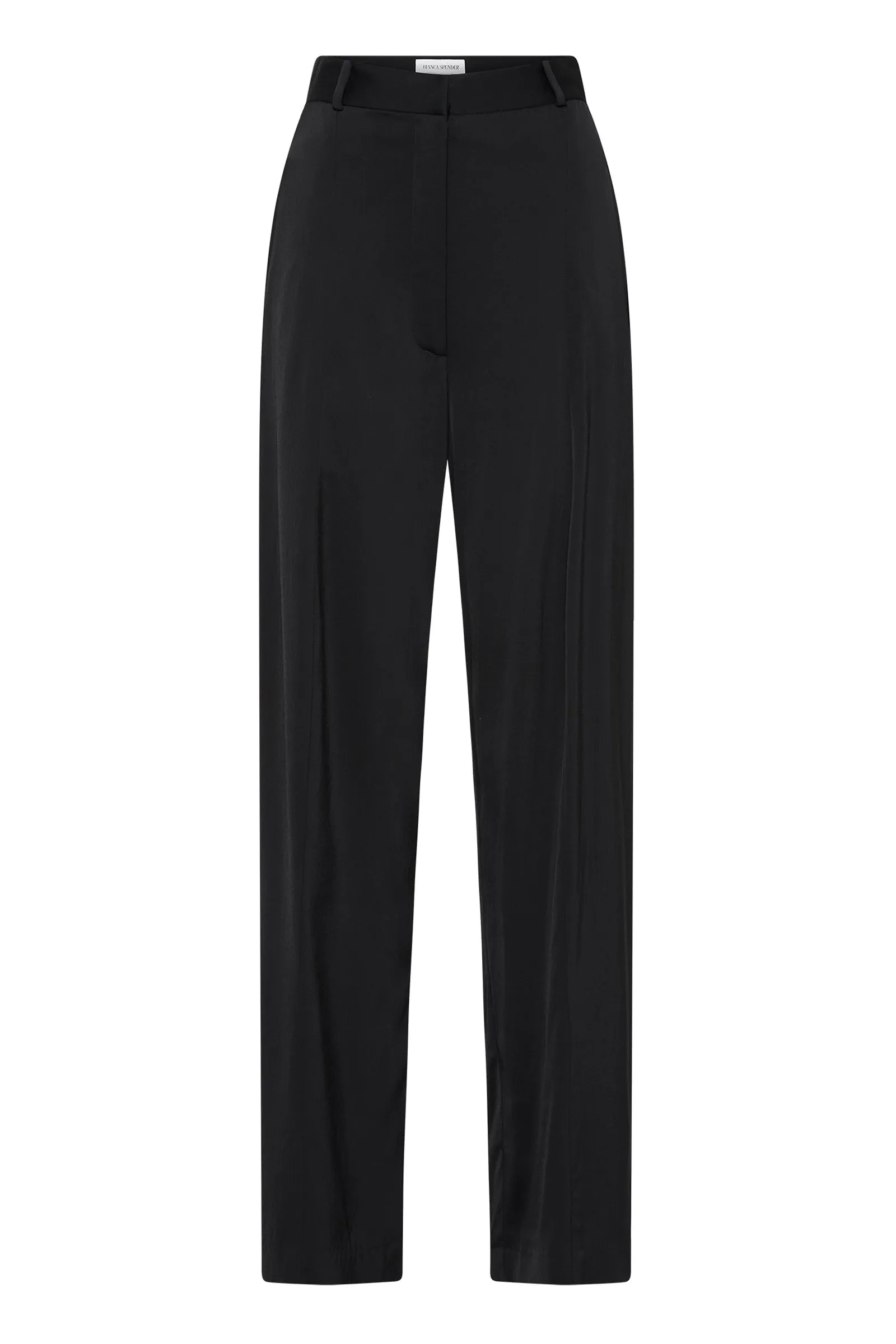 Black Satin Crepe Tondo Pant
