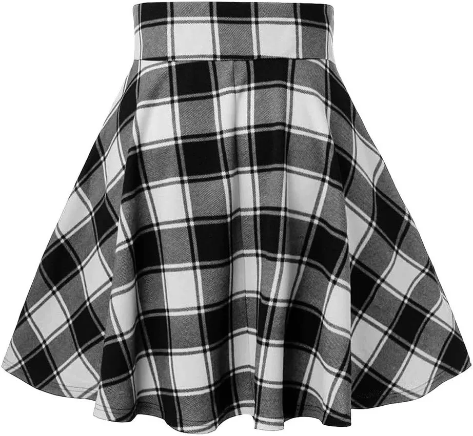 Black Skirt for Women Midi Skirt Elastic High Waist Flowy Pleated Skirt a Line Mesh Fairy Skirts Bohemian Dress