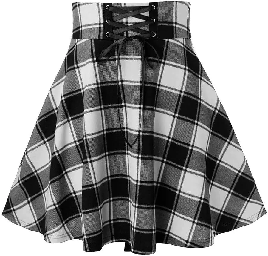 Black Skirt for Women Midi Skirt Elastic High Waist Flowy Pleated Skirt a Line Mesh Fairy Skirts Bohemian Dress