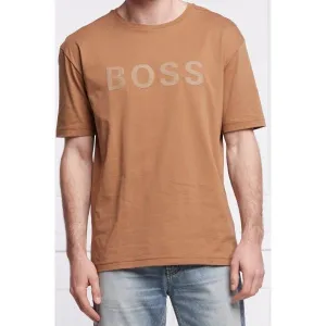 BOSS RELAXED-FIT T-SHIRT IN COTTON WITH CONTRAST LOGO