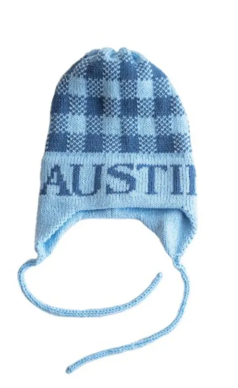 Butterscotch Blankees Gingham Hat Earflap