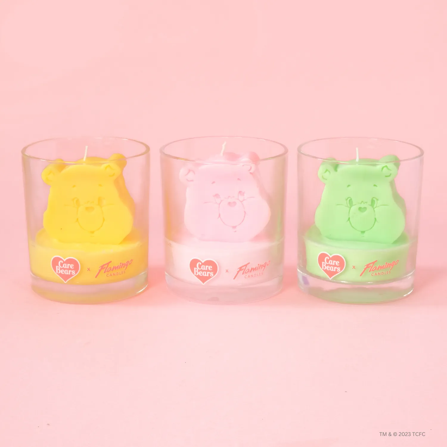 Care Bears x Flamingo Candles Cute Cupcake Birthday Bear 3D Icon Candle