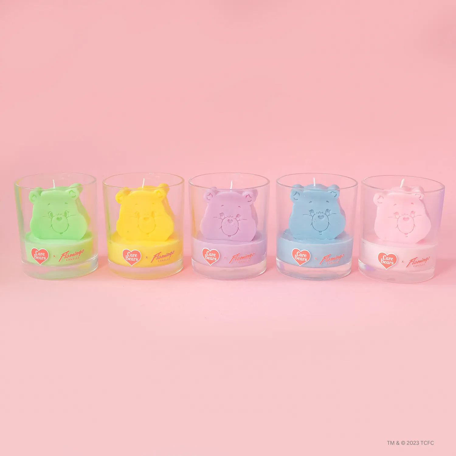 Care Bears x Flamingo Candles Cute Cupcake Birthday Bear 3D Icon Candle