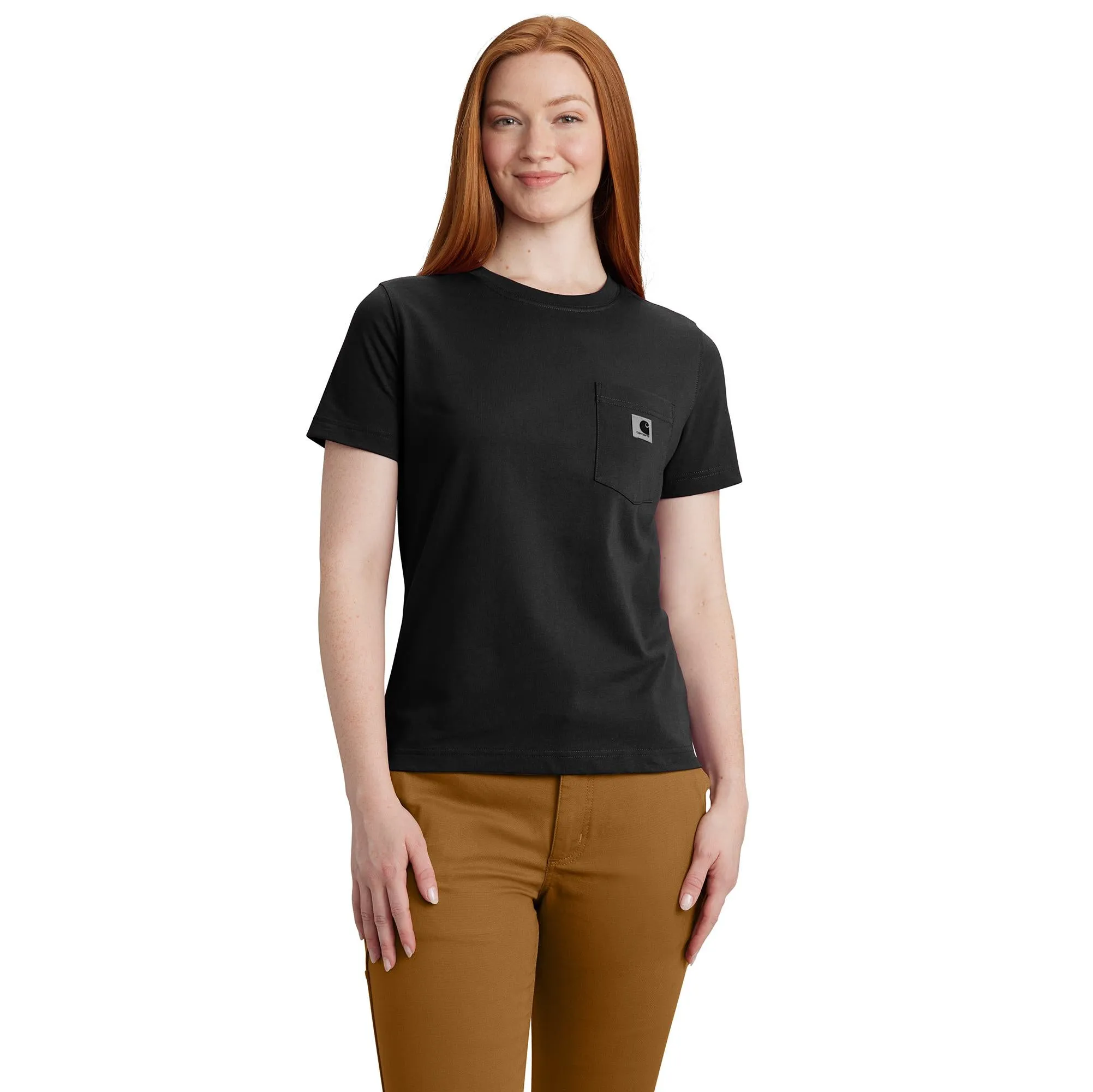 Carhartt Women's Relaxed Fit Lightweight Chest Pocket Short Sleeve T-Shirt
