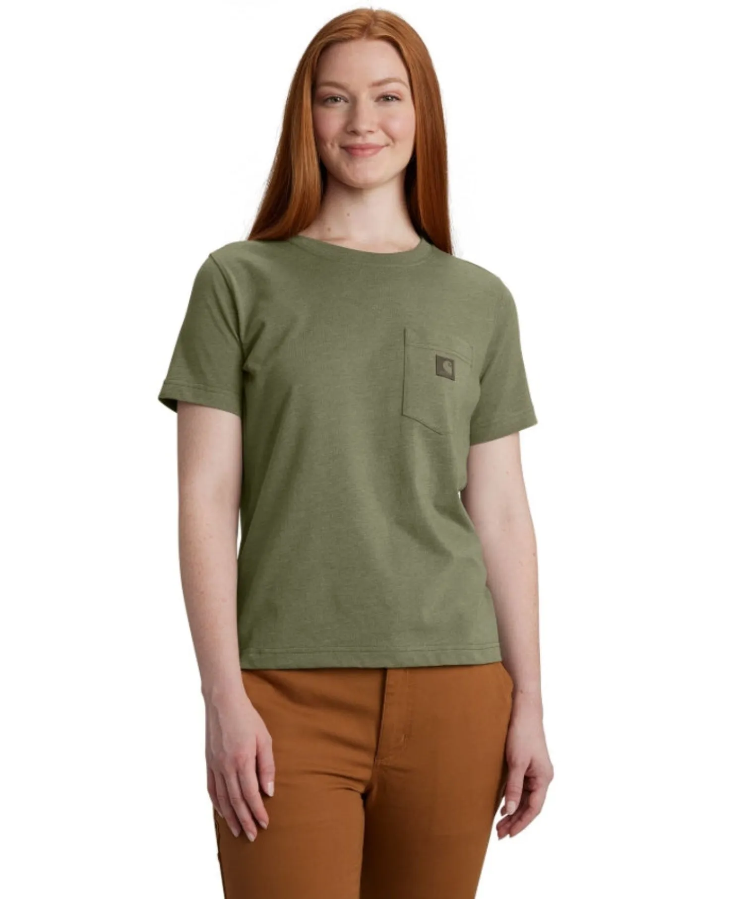 Carhartt Women's Relaxed Fit Lightweight Chest Pocket Short Sleeve T-Shirt
