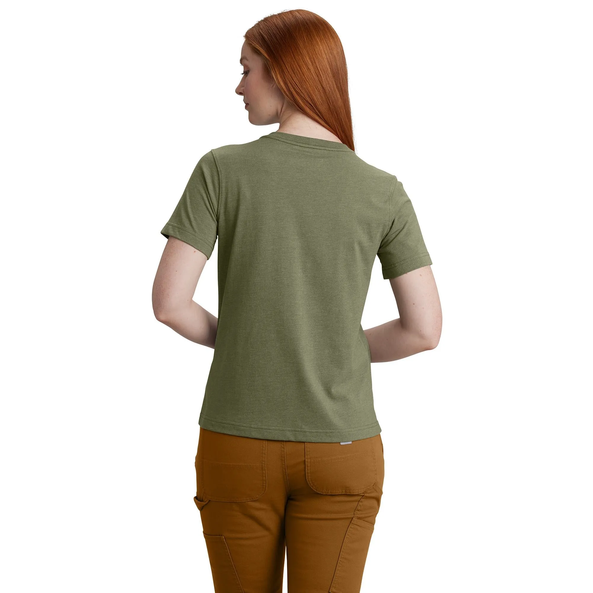 Carhartt Women's Relaxed Fit Lightweight Chest Pocket Short Sleeve T-Shirt