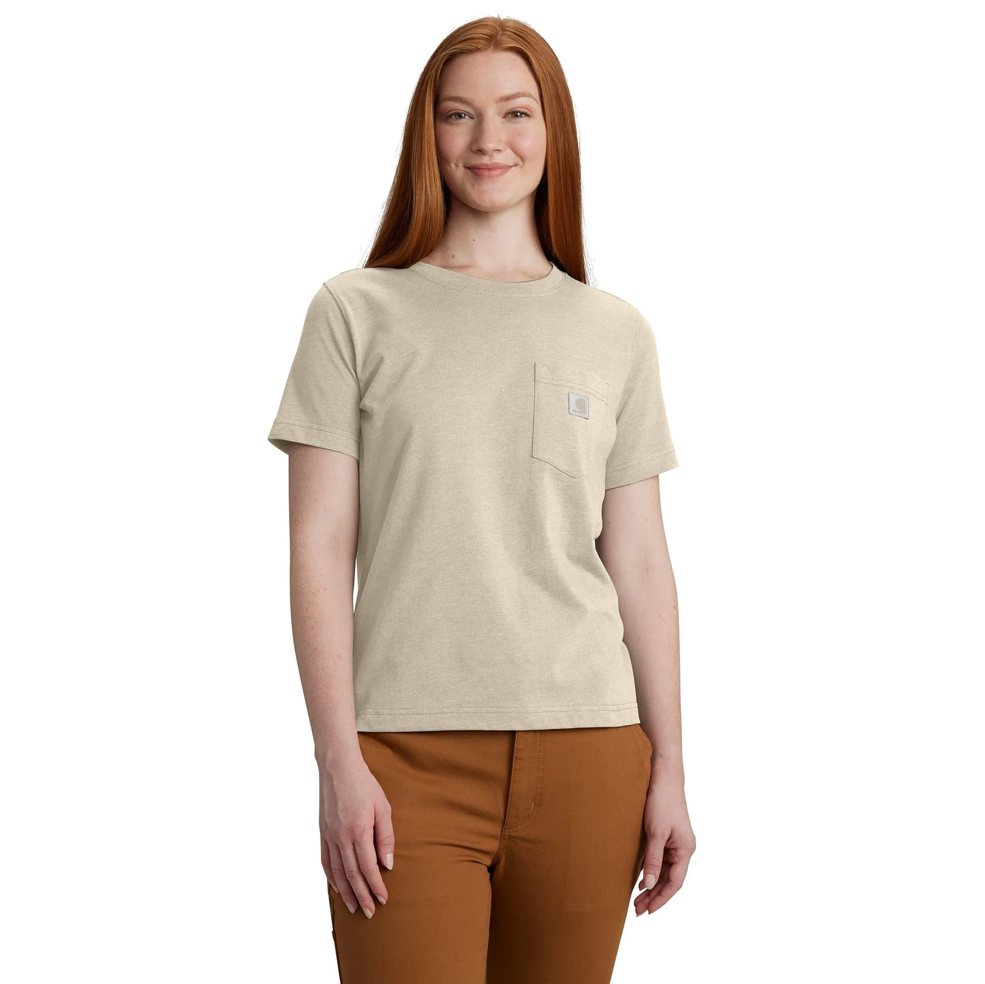 Carhartt Women's Relaxed Fit Lightweight Chest Pocket Short Sleeve T-Shirt