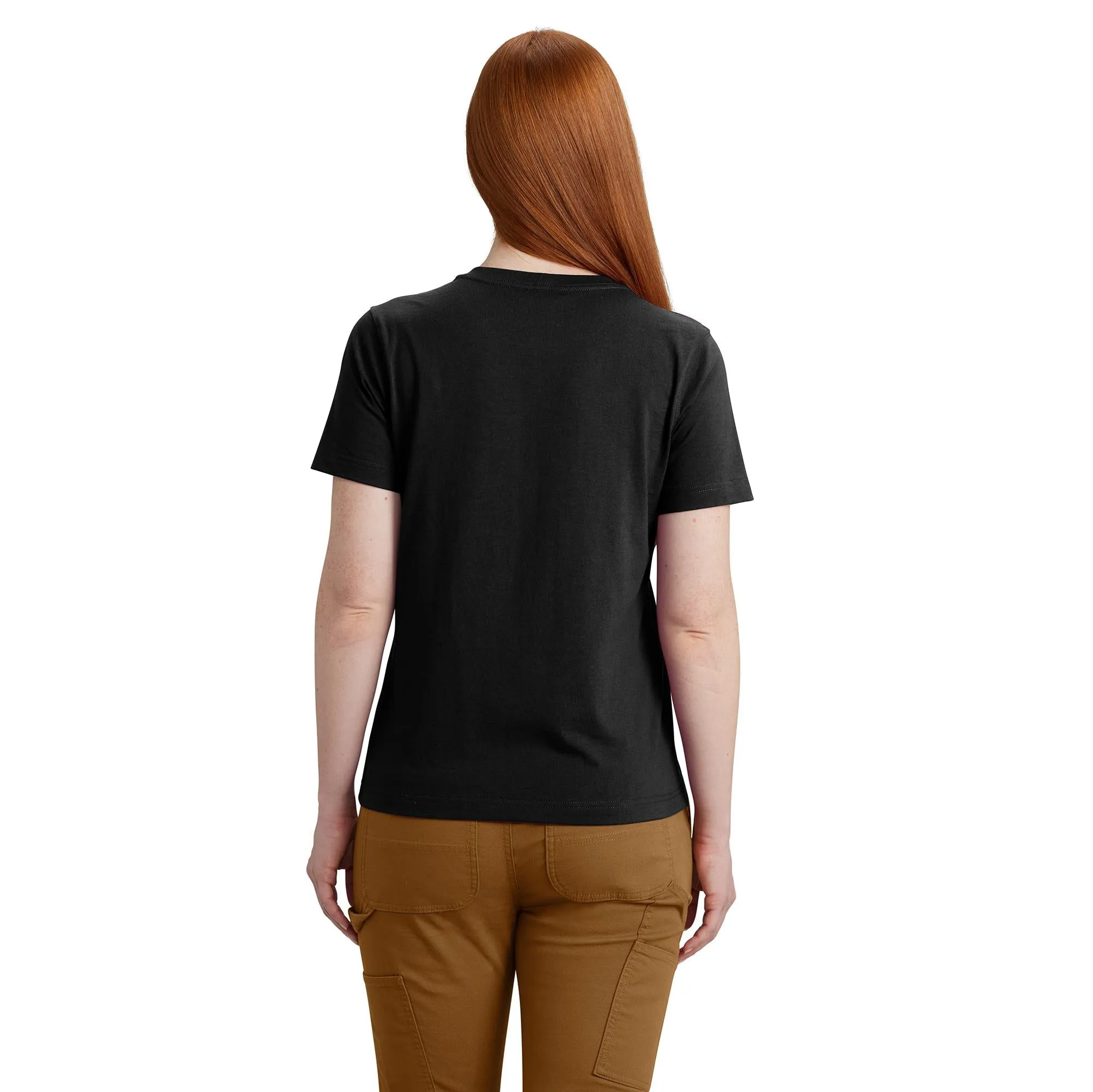 Carhartt Women's Relaxed Fit Lightweight Chest Pocket Short Sleeve T-Shirt