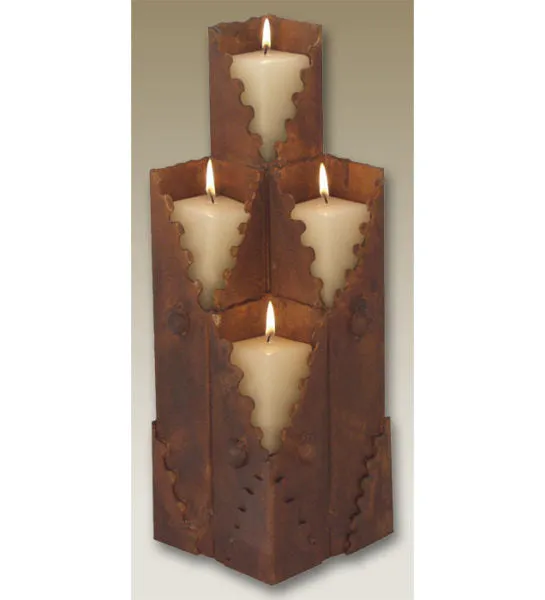Cascade Iron Candle Holder