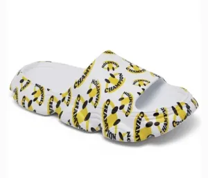 Champion Meloso Squish Smile Slide White/Yellow CP102209M