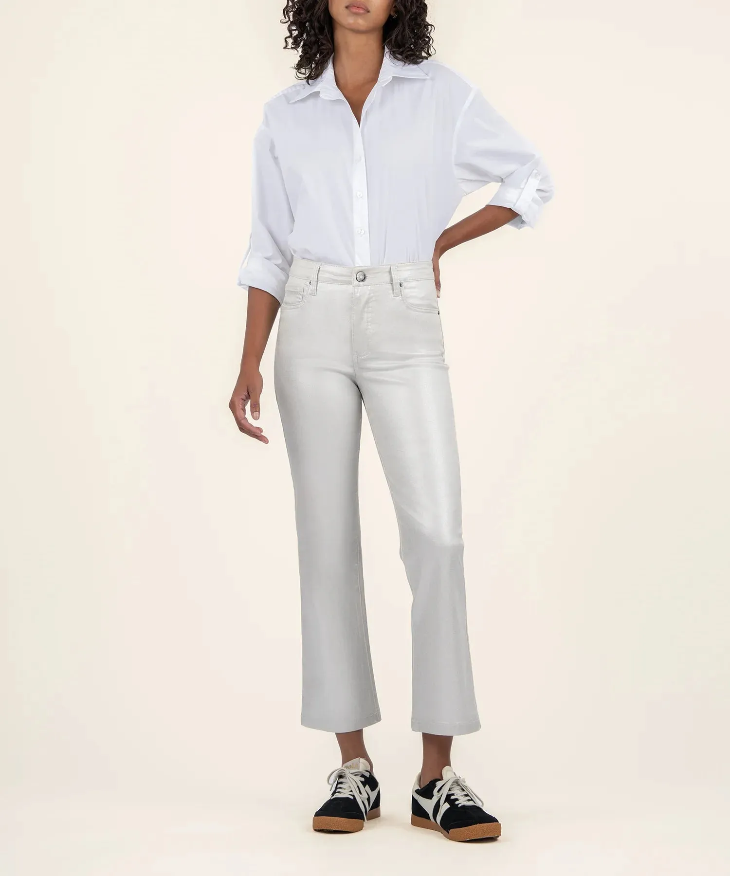 Charlize High Rise Fab Ab Coated Jean
