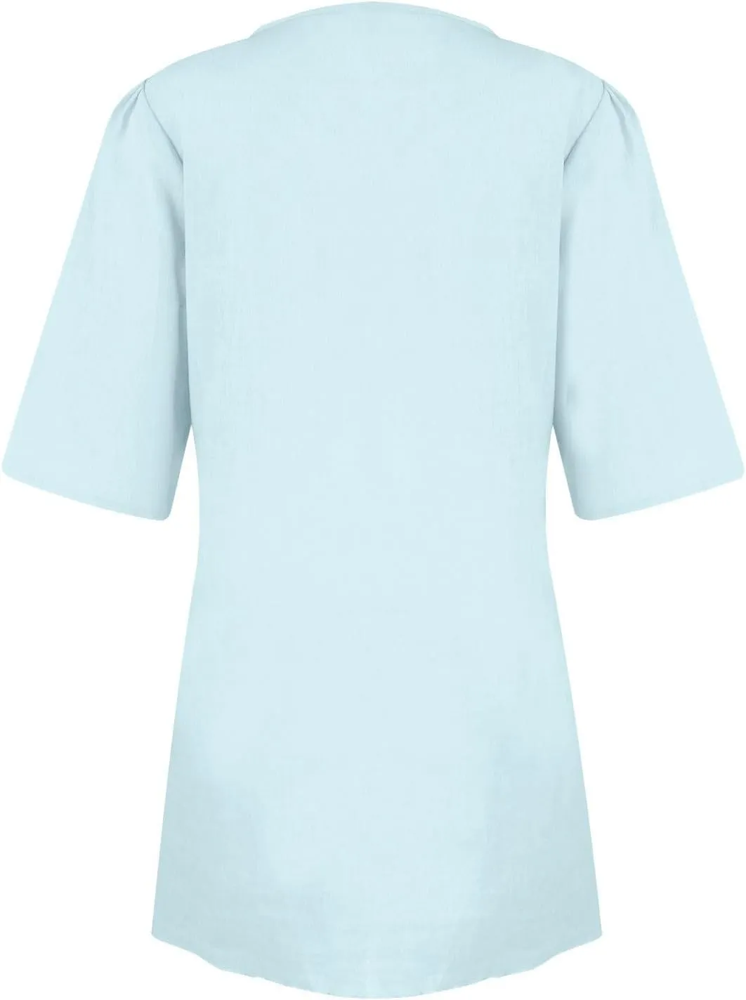 Cotton and Linen V-Neck Midi Dress Short Sleeve Wrap Tie Mini Dress Casual Elegant Beach Work Vacation Travel Dresses