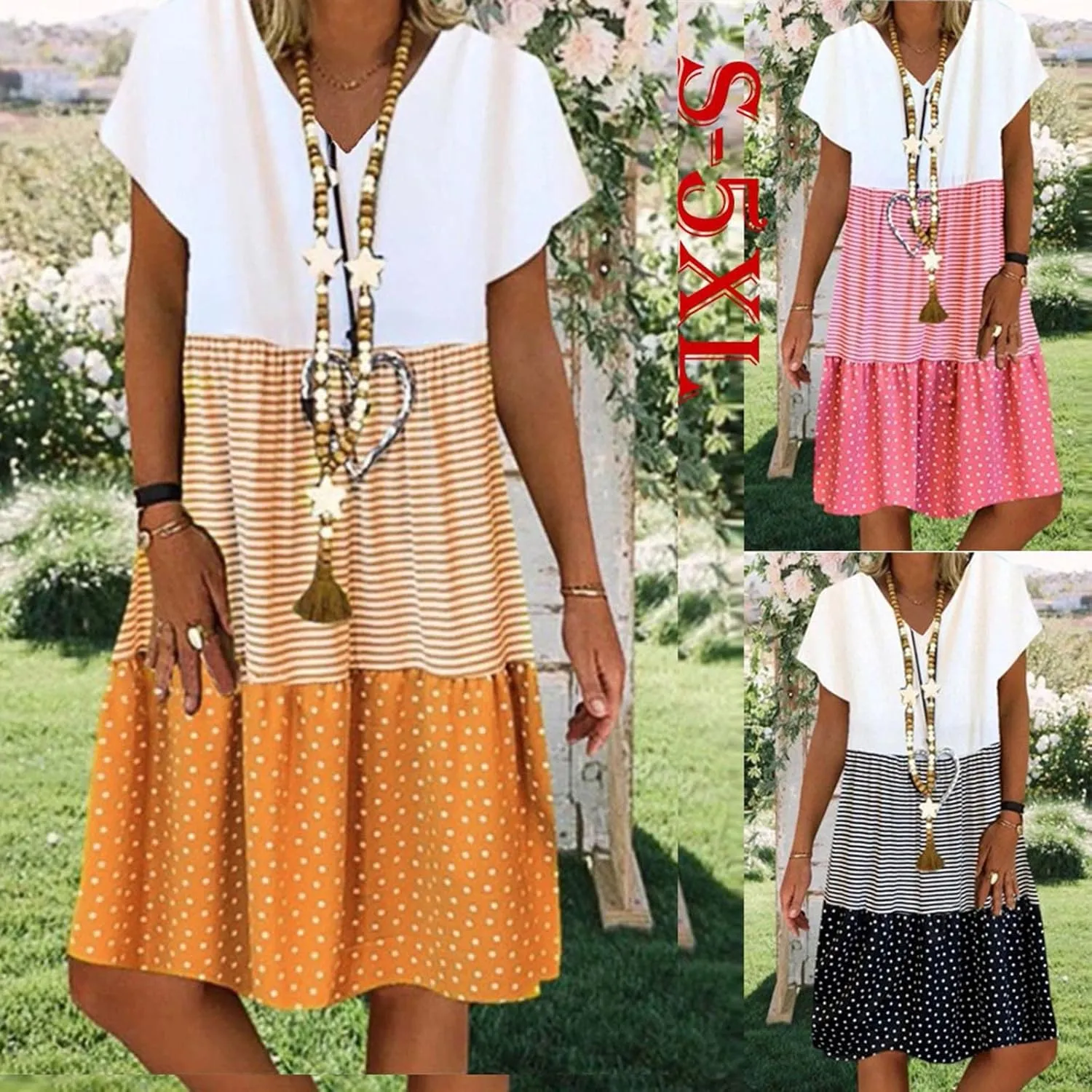 Cotton Dresses for Women 2025 Cap Sleeve Comfy Linen Dress Summer V Neck Beach Vacation Travel Dresses Clothes