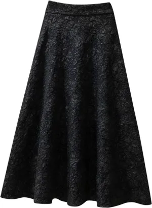 Cute Womens Skirts Summer Jacquard Pleated High Waisted Trendy Sexy Skirt Fairy Women's Casual Skirt Solid Flare