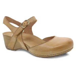 Dansko Women's Tiffani Sandal - Tan Milled Burnished