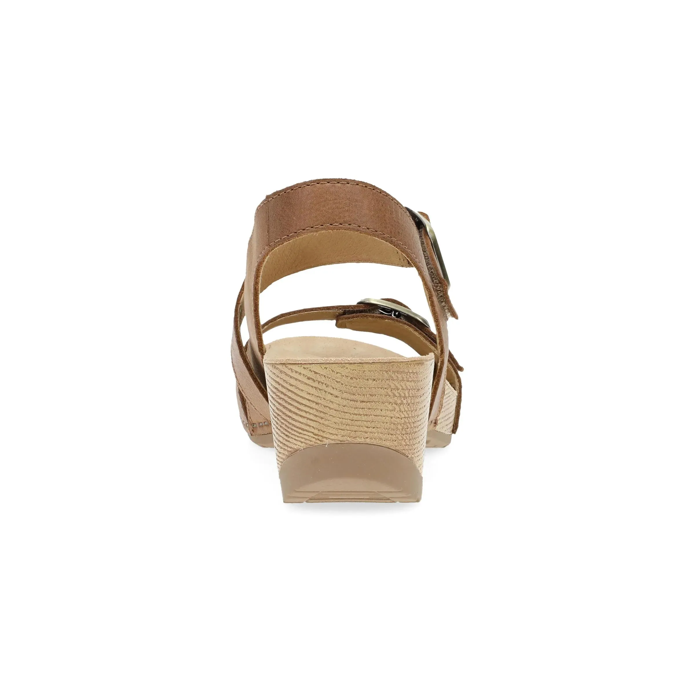 Dansko Women's Trinity Nubuck Sandal - Tan Burnished