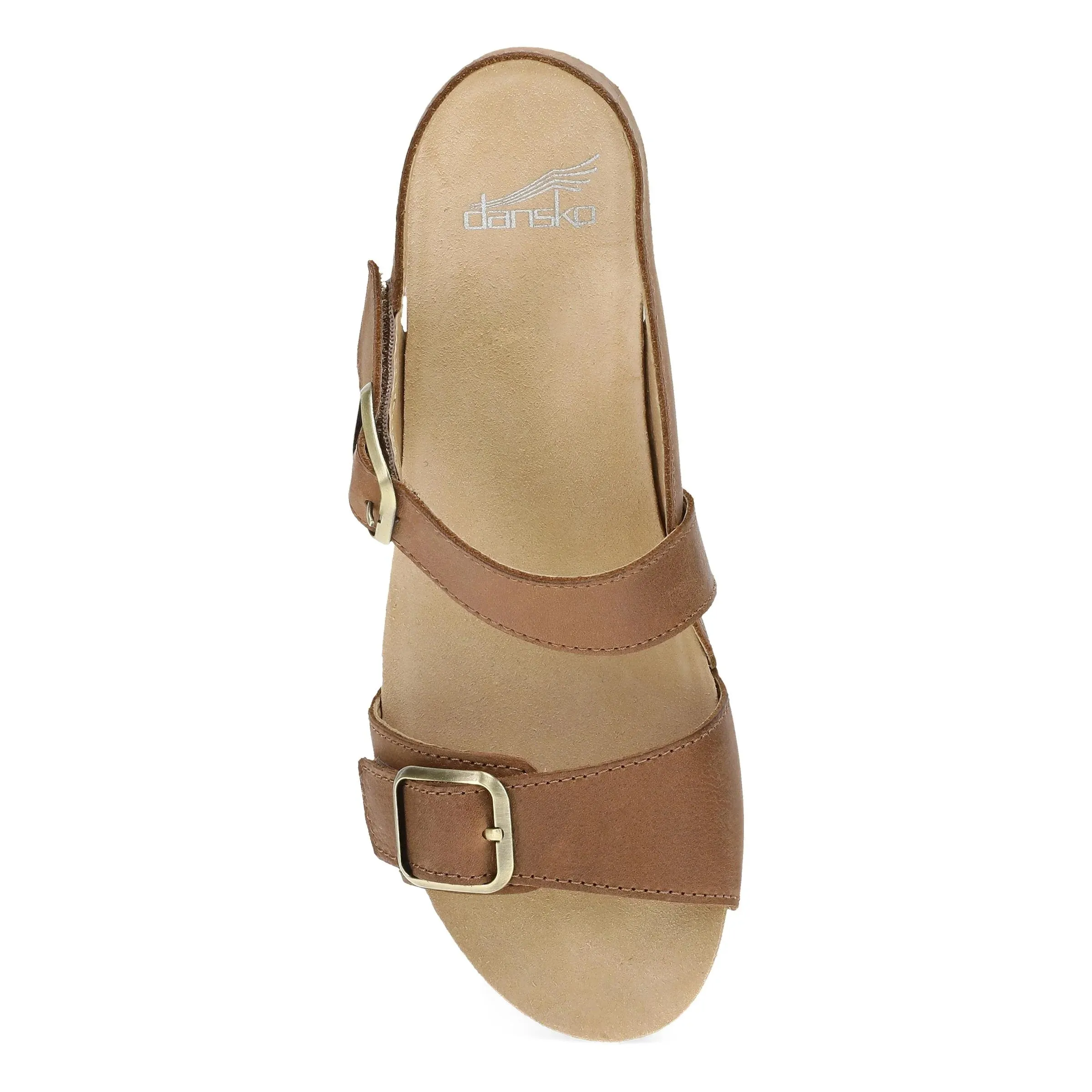 Dansko Women's Trinity Nubuck Sandal - Tan Burnished