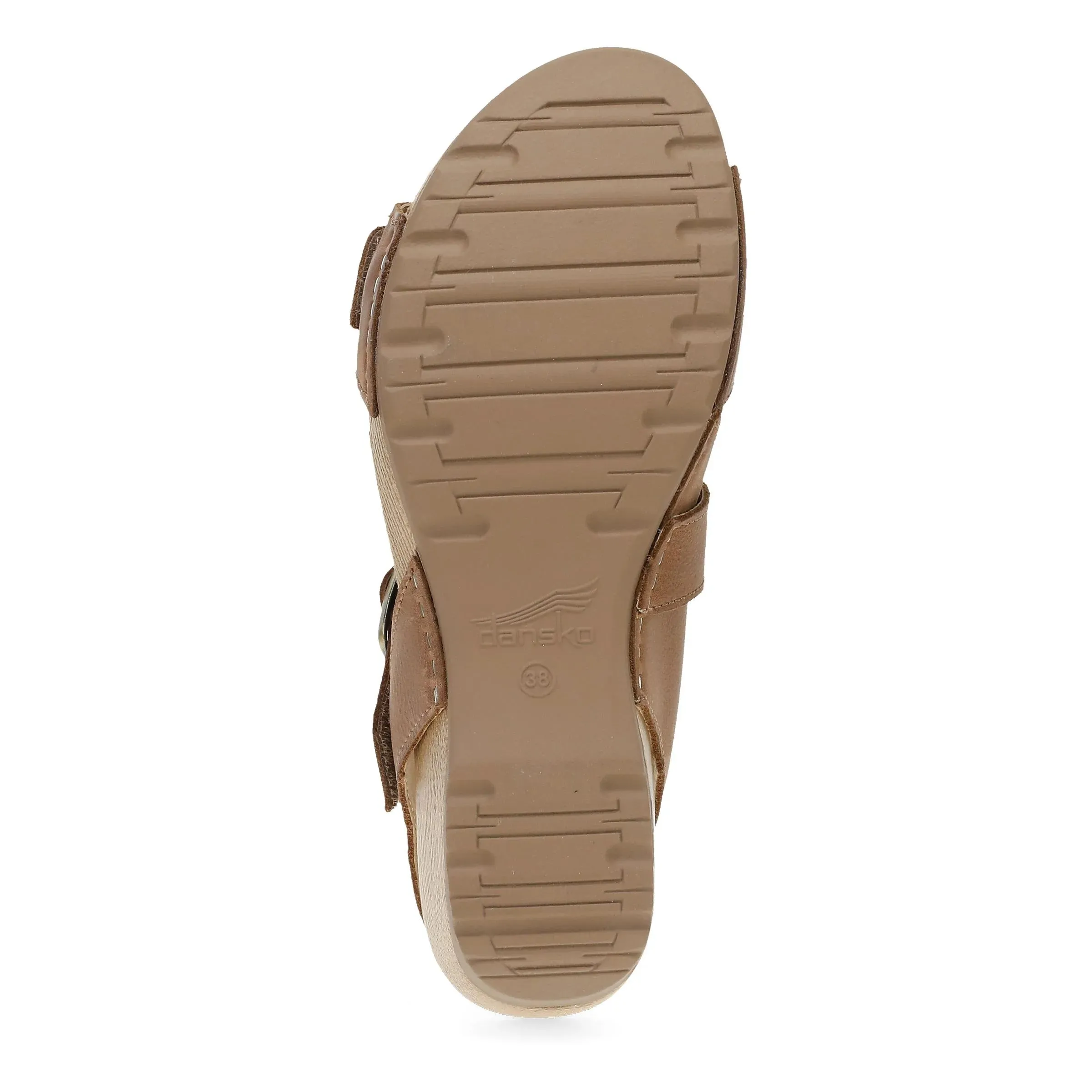 Dansko Women's Trinity Nubuck Sandal - Tan Burnished