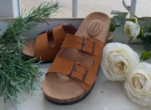 Do A Double Take Double Strap Sandal-Natural