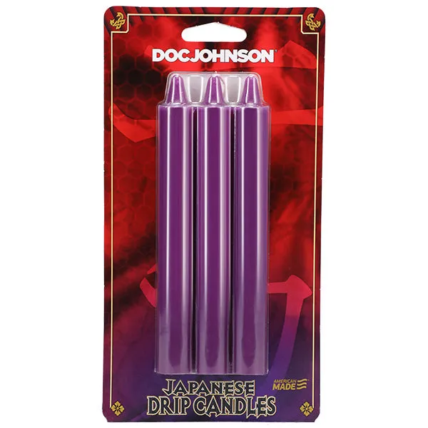 Doc Johnson Japanese Drip Candles - Purple