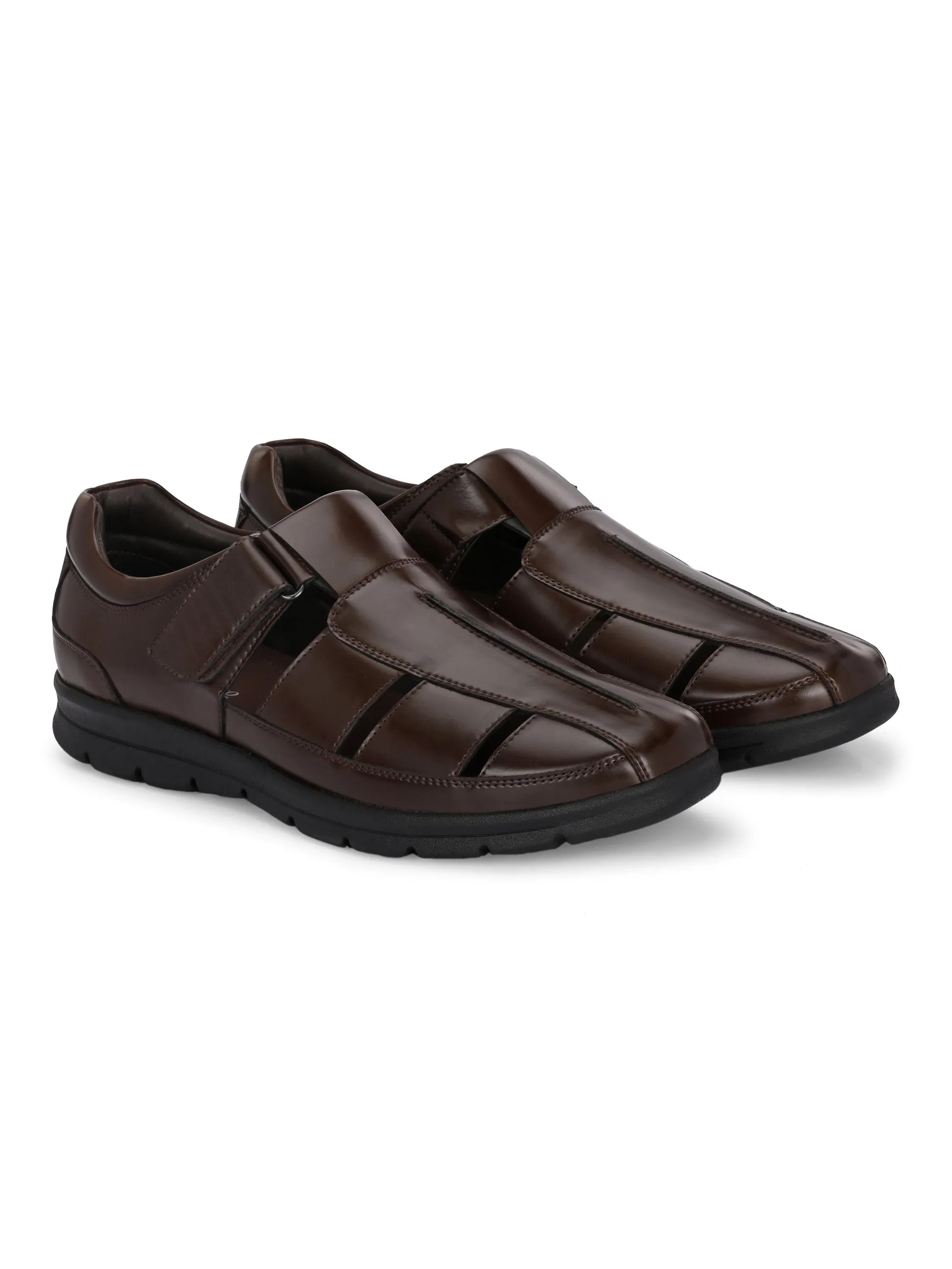 Essential Brown Multi-Strap Sandals