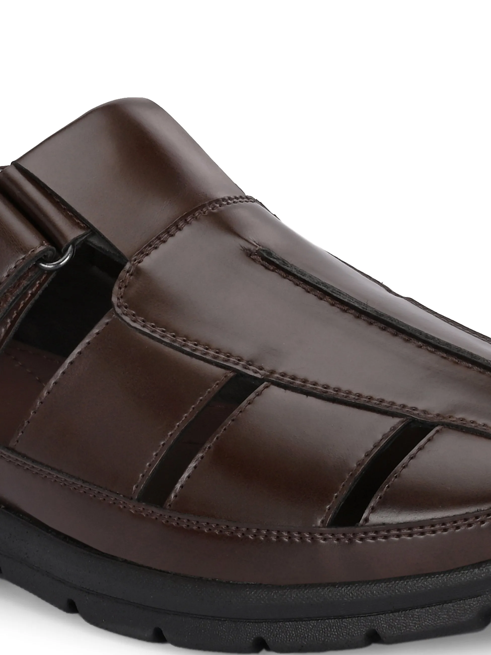 Essential Brown Multi-Strap Sandals