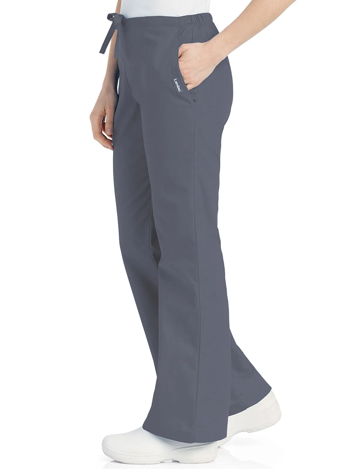 Essentials - Women's Natural Fit Flare Leg Scrub Pants