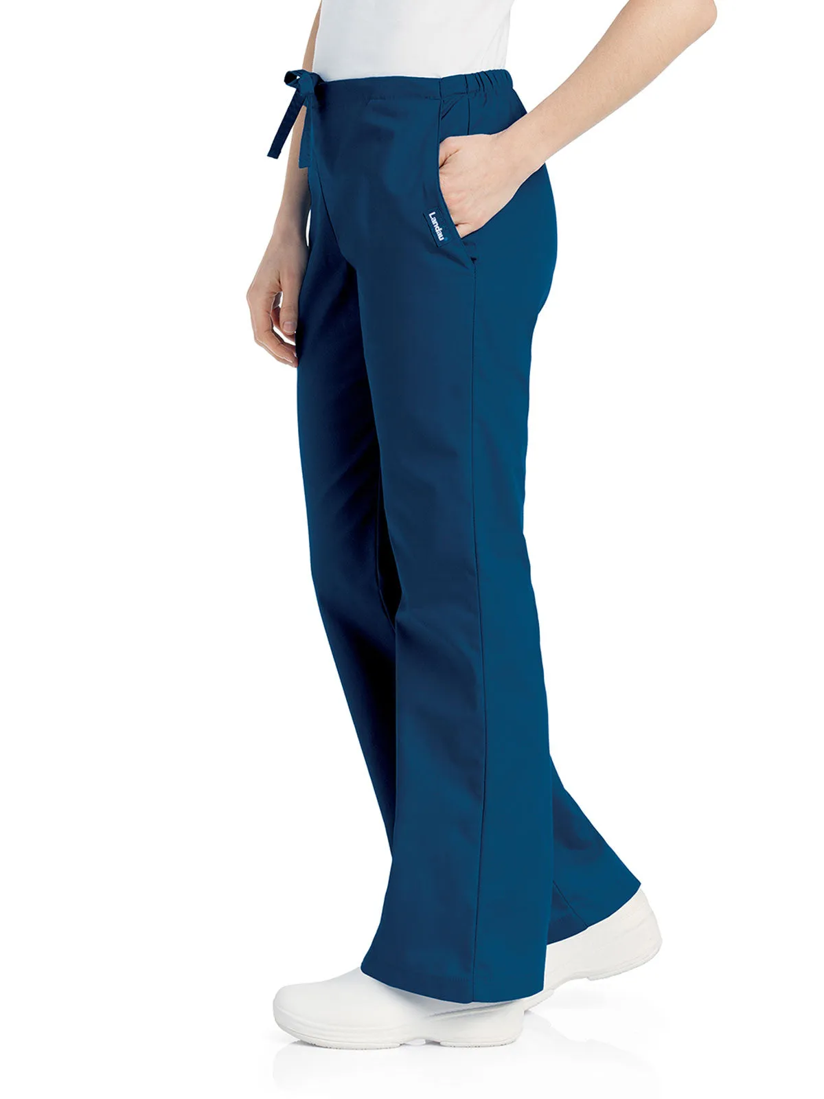 Essentials - Women's Natural Fit Flare Leg Scrub Pants