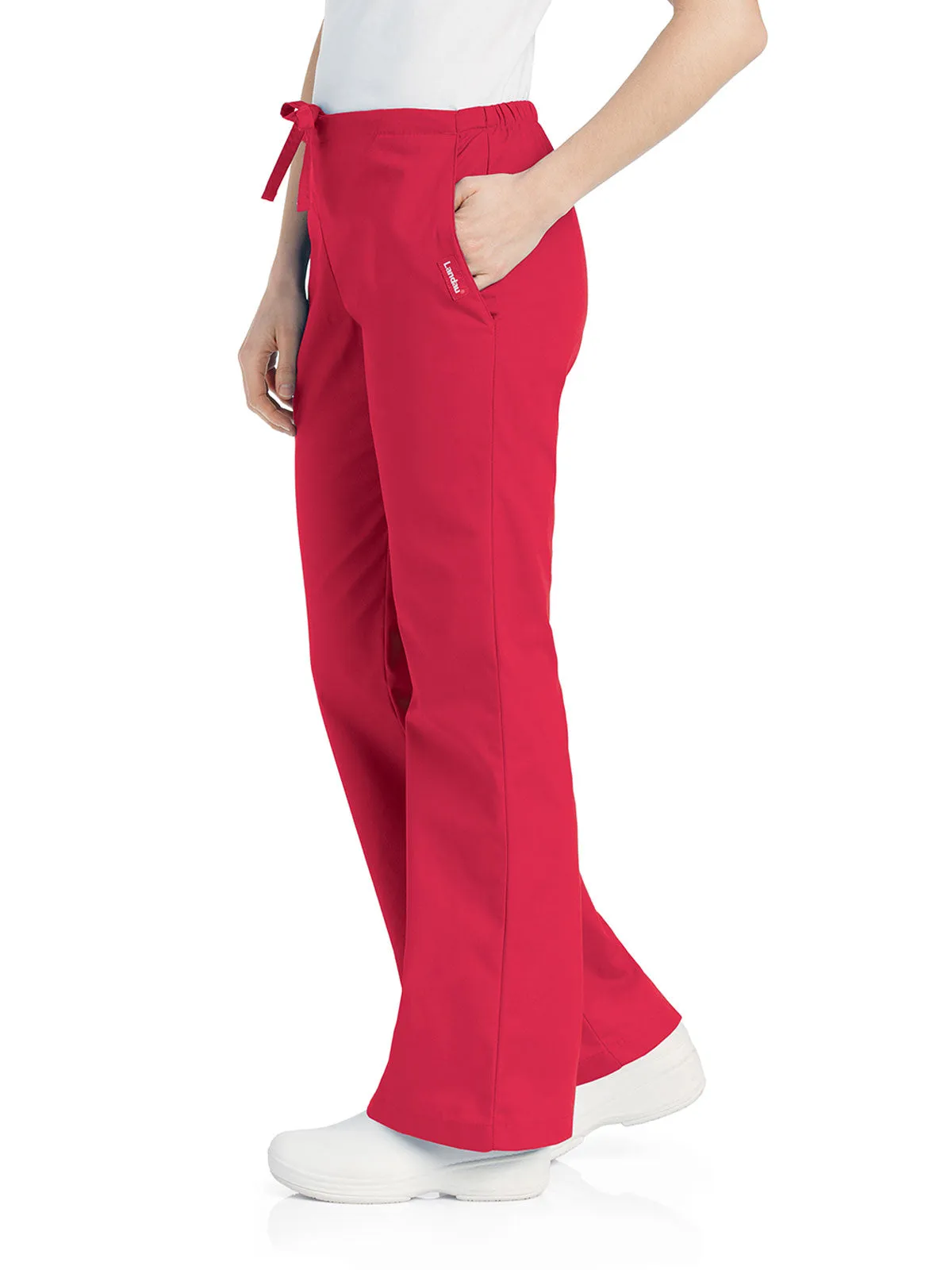 Essentials - Women's Natural Fit Flare Leg Scrub Pants