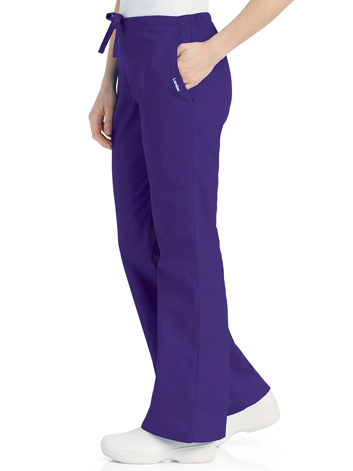 Essentials - Women's Natural Fit Flare Leg Scrub Pants