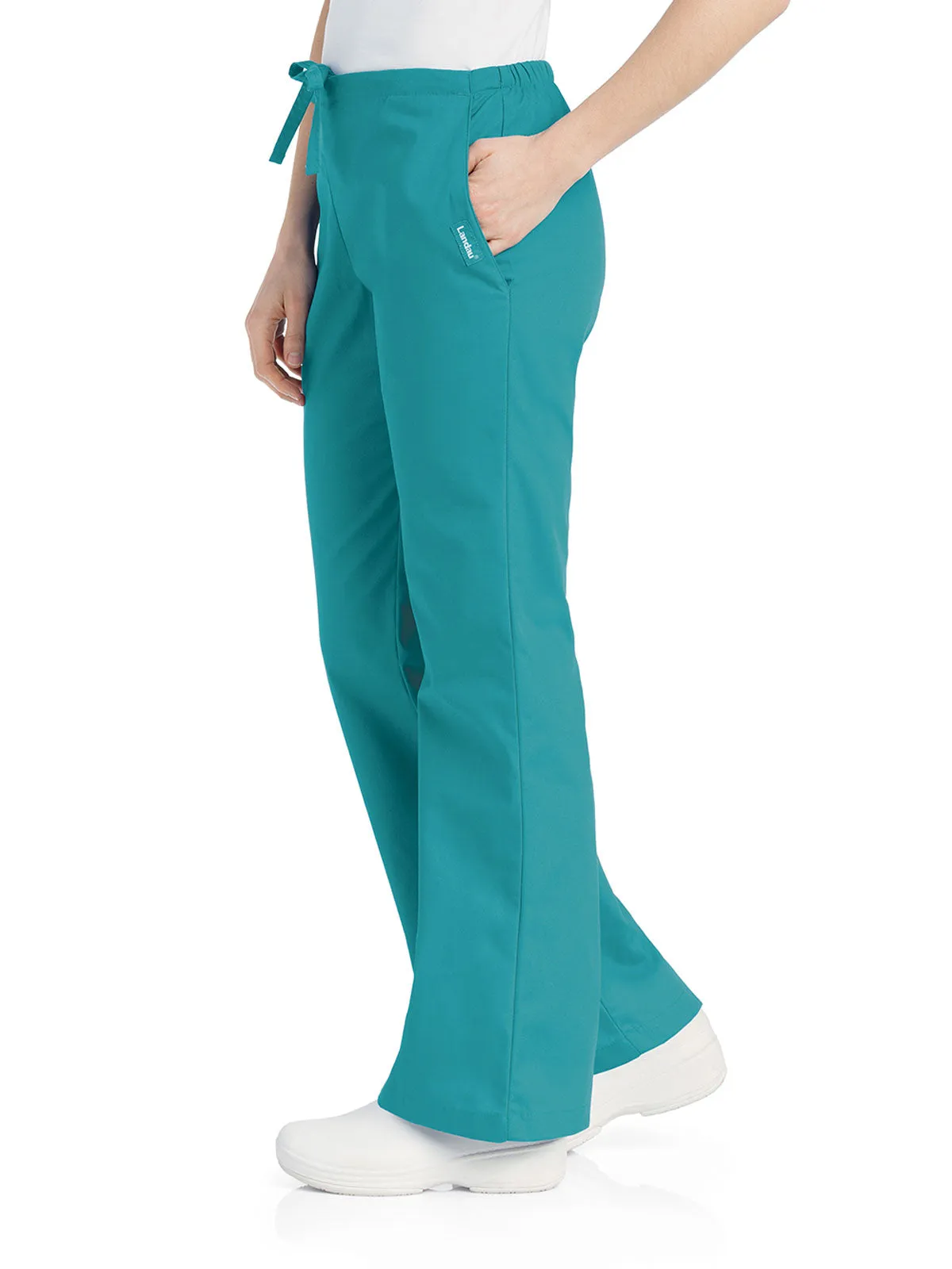 Essentials - Women's Natural Fit Flare Leg Scrub Pants