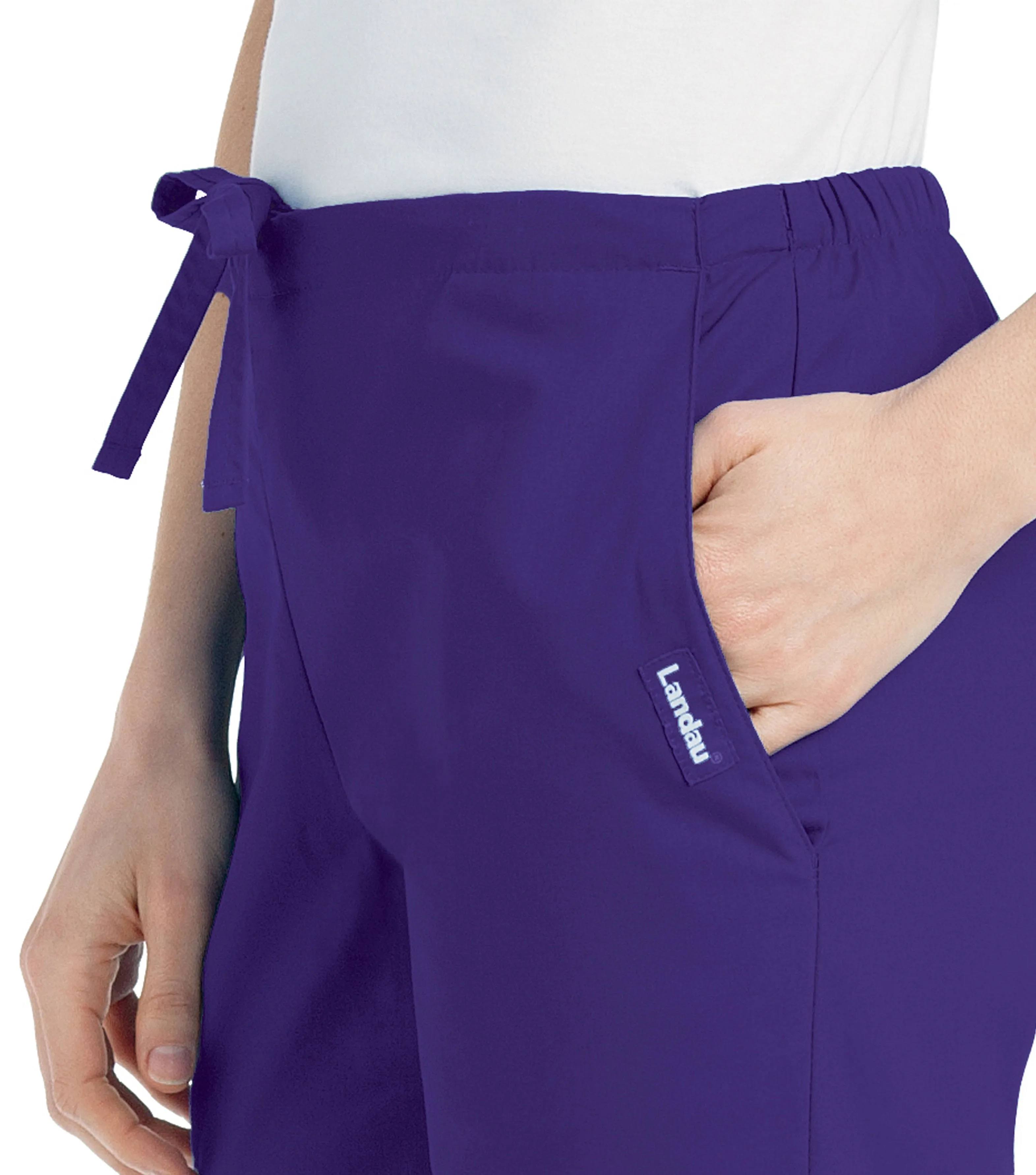 Essentials - Women's Natural Fit Flare Leg Scrub Pants
