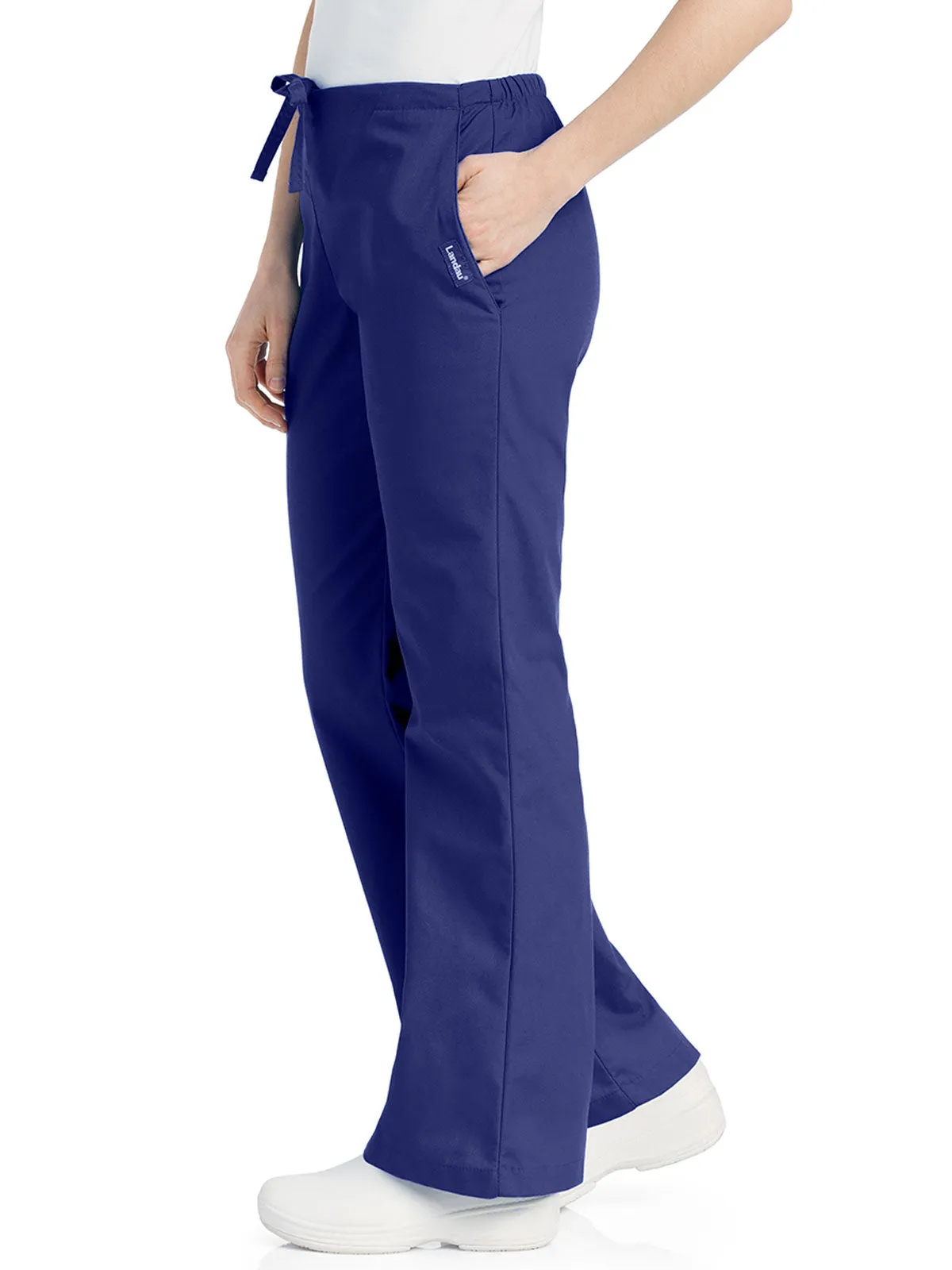 Essentials - Women's Natural Fit Flare Leg Scrub Pants