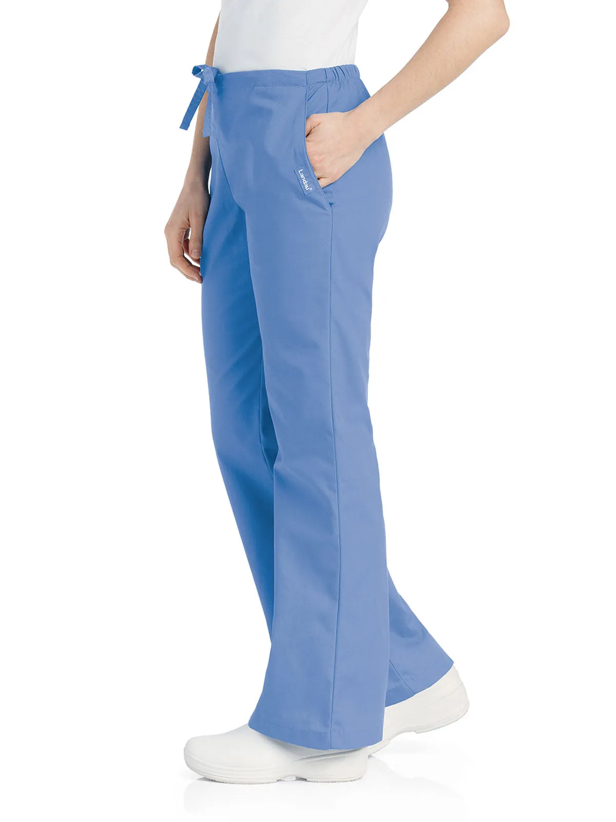 Essentials - Women's Natural Fit Flare Leg Scrub Pants